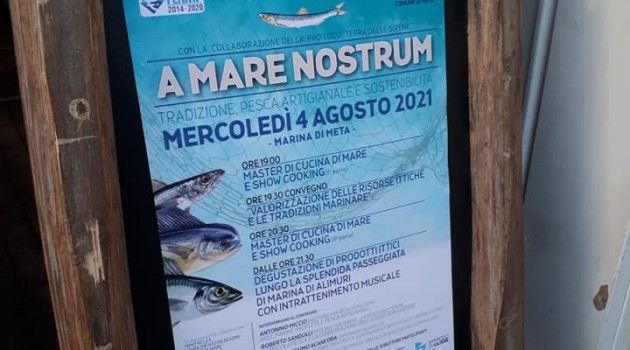 FEAMP 2014-2020, a Meta di Sorrento la realizzazione del progetto ‘’AMARE NOSTRUM” (misura 5.68 P.O.R. Campania)