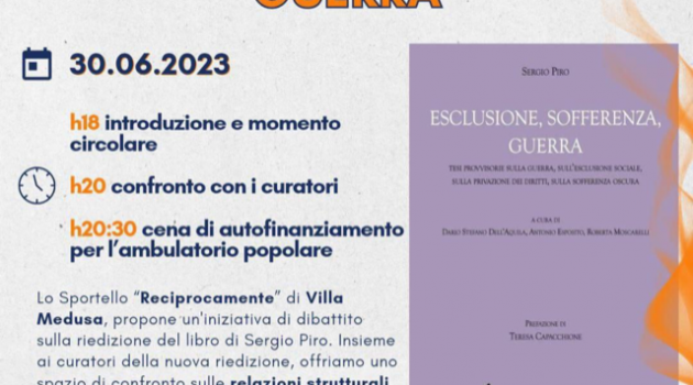 Napoli programma incontri dedicati a Sergio Piro e al suo pensiero sulla sofferenza oscura.