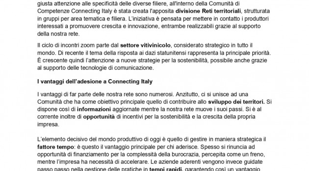 Imprese e filiere produttive: appuntamento il 7 maggio Imprese e filiere produttive: appuntamento il 7 maggio