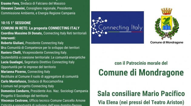 A Mondragone con i Comuni, le imprese e il territorio A Mondragone con i Comuni, le imprese e il territorio