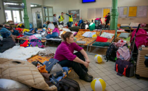March 12, 2022. Poland. Przemysl, Przemysl Glowny railway station. Refugee crisis related to the war in Ukraine. Refugees from Ukraine. EC Commission / BARTOSZ SIEDLIK