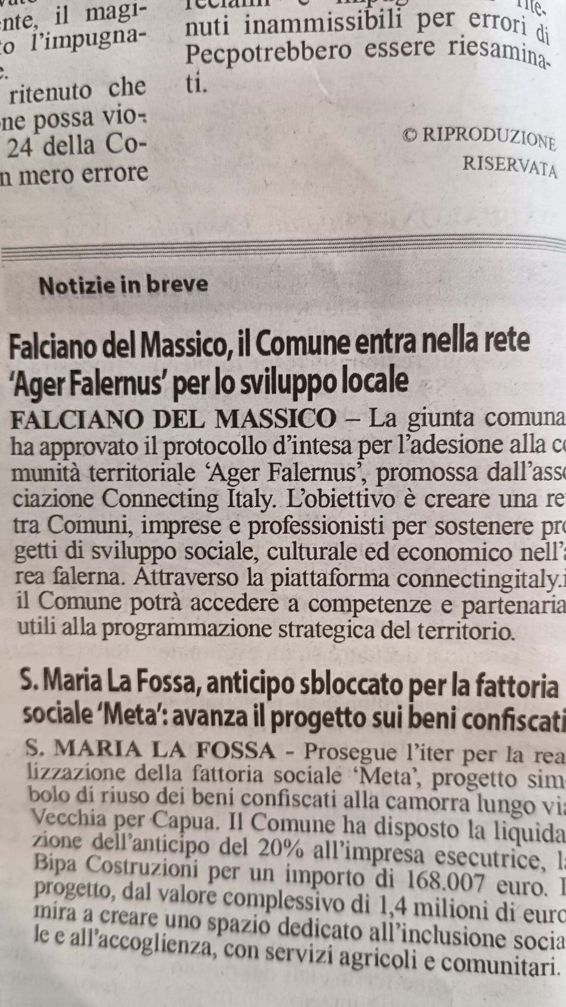 articolo-corriere-di-caserta-comunita-ager-falernus
